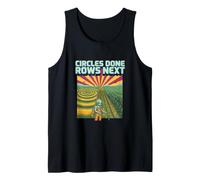 Crop Circle Graphic for Farmers Alien Meme Humor Tank Top