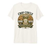 Crop Circle Triangle Cereal Glyphs Ancient Mysteries UFO Premium T-Shirt