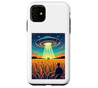 Crop Circles - Message in the field UFO alien vintage Case for iPhone 11