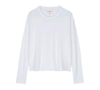 Crop Long Sleeve Tee - female - THE GREAT - Long Sleeve T-Shirts - White - M - Tops M