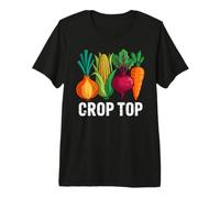 Crop Top Farming Root Vegetable Gardening Farmer Premium T-Shirt