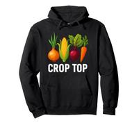 Crop Top Farming Root Vegetable Gardening Farmer Pullover Hoodie