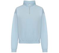 Cropped 1/4 Zip Neck AWDis Womens Ladies Sweatshirt