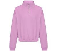 Cropped 1/4 Zip Neck AWDis Womens Ladies Sweatshirt