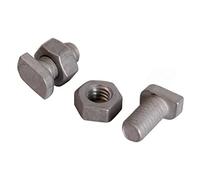 Cropped Head Bolts & Nuts M6 x 14mm Different Pack Sizes Available Aluminium (Pack Of 100)