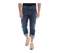 Cropped Jeans with Straight Cut - male - Emporio Armani - Cropped Jeans - Blue - W32 - Jeans W32
