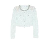 Cropped Lace Jacket - female - Self Portrait - Light Jackets - Green - 2XS - Jackets 2XS
