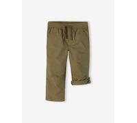 Cropped Lightweight Trousers Convert into Bermuda Shorts, for Boys olive