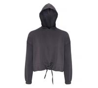 Cropped Oversize Hoodie TriDri Charcoal XXS