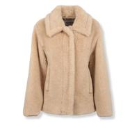 Cropped Teddy Coat - female - Max Mara - Faux Fur & Shearling Jackets - Beige - S - Jackets S