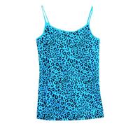 Cropped Top Y2k Leopard Print Spaghetti Strap Tops Grunge 2000s Cheetah Tanks Women Vintage Camisole