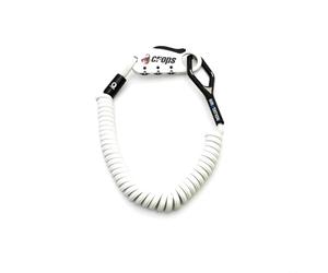 CROPS Pro Q4-Biro Cable Lock - Light Weight - Adjustable Combination - Shape Memory Material - Folds Back to Compact Shape - Anti Theft