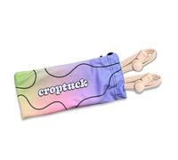 Croptuck Original Adjustable Crop Tuck Waist Band Tool for Tucking Shirt and Sweater Top Size, Taupe (2 Croptucks, 1 Pouch), Large (18-24)