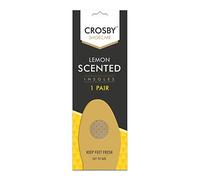 Crosby Lemon Scented Unisex Full-Length Shoe Insoles - Odour Control Replacement Footbeds for Boots, Trainers & Everyday Footwear