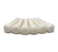 Crosby Slotted Pure Bone Bridge Pins for 6 & 12 String Acoustic Guitar