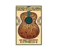 Crosby Stills & Nash Retro Classic Music Singer Cover 1 Canvas Poster Wall Art Decor Print Picture Paintings for Living Room Bedroom Decoration Unframe:20x30inch(50x75cm)