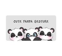 croselyu Cute panda bathroom floor mat washbasin toilet floor mat non-slip foot mat bathroom door absorbent floor mat. 1 pce (40 * 80cm)