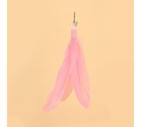 croselyu Extra long 1.8m/70.87in replaceable head cat teaser retractable rod self-entertainment Interactive cat toy feather,1pcs (Feather accessories 6pcs)