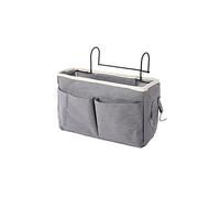 croselyu Home Multifunctional Bedside Hanging Bag College Dormitory Bedside Cloth Hanging Basket Bed Clutter Sorting Storage Bag Magazine Book Storage Bag (Grey)