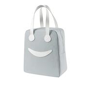 croselyu Portable Mini Lunch Bag Insulated Bag Portable Cute Outdoor Picnic Bag Ice Bag Outdoor Storage Bag, 1 PCE (Large,Grey)