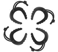 Crosize 4 Pack First Responder Door Stops, Door Jam for Law Enforcement, Police, Emergency Medical Services, Black Door Stoppers Wedge