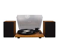 Crosley C62 Belt-Drive Bluetooth Turntable System with Included Speakers, Walnut