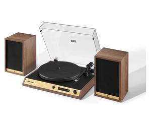 CROSLEY C72 Belt Drive Bluetooth Turntable & Speakers - Walnut, Brown