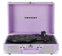 Crosley CR8005F-LN Cruiser Plus Vintage 3-Speed Bluetooth in/Out Suitcase Vinyl Record Player Turntable Lavender