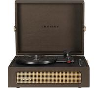 Crosley CR8017B-CO Voyager Vintage Vinyl Portable Record Player with Bluetooth in/Out and Built-in Speakers, Cocoa