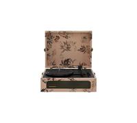 Crosley CR8017B-FL Voyager Vintage Portable Vinyl Record Player Turntable with Bluetooth in/Out and Built-in Speakers, Floral