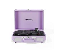 Crosley Cruiser Plus Portable Turntable - Bluetooth Record Player, 3-Speed Suitcase Vinyl Player, Home Turntables for Vinyl Records, Built in Stereo Speakers & Bluetooth Receiver, AUX Input, Lavender