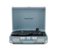 Crosley Cruiser Plus Portable Turntable - Bluetooth Record Player, 3-Speed Suitcase Vinyl Player, Home Turntables for Vinyl Records, Built in Stereo Speakers, Bluetooth Receiver, AUX Input, Tourmaline