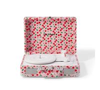 Crosley Cruiser Plus Turntable - Bluetooth Record Player, Retro Cherry | Suitcase Turntable, Vinyl Record Player With Speakers, 3-speed Belt-drive, Aux-in, Rca Output, Headphone Jack, Pitch Control