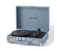 Crosley Cruiser Plus Turntable - Bluetooth Record Player, Washed Denim
