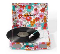 Crosley Cruiser Plus Turntable - Bluetooth Record Player, Groovy Floral
