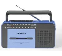 Crosley CT102A-BG Radio, Cassette Player and Recorder in One (Blue)