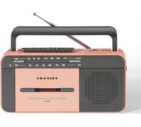 Crosley CT102 Portable Cassette Player & Recorder with AM/FM Portable Radio - Retro Bluetooth Music Player with Built-in Microphone, Auto-Stop & Speaker - Battery or Mains Powered for Home & Travel
