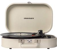 Crosley Discovery Portable Turntable - Bluetooth Record Player, 3-Speed Suitcase Vinyl Player, Home Turntables for Vinyl Records, Built in Stereo Speakers & Bluetooth Receiver, AUX Input, Dune