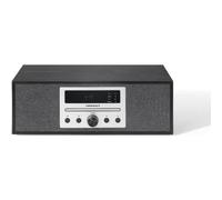 Crosley Finn Radio CD Player - Vintage CD Radio Player with Bluetooth, FM Radio, USB Playback, Compact Stereo System and Sound Music System for Home Hi-Fi, Remote, 20W Speakers, Black Wood Finish