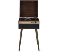 Crosley Jasper Bluetooth Record Player with 3-Speed Turntable & Built-in Speakers - Classic Vinyl Records Player in Walnut Wood Finish - Versatile Wireless Music System for Home Entertainment