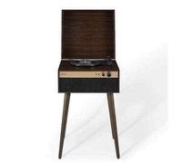 Crosley Jasper Bluetooth Record Player with 3-Speed Turntable & Built-in Speakers - Classic Vinyl Records Player in Walnut Wood Finish - Versatile Wireless Music System for Home Entertainment
