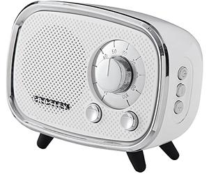Crosley Rondo Retro Bluetooth Speaker - Portable Bluetooth Speaker wireless, Rechargeable Battery, 3W Home, Outdoor Speaker, 27H Music Playtime, Microphone, Hands Free Calling, USB and Micro SD ports