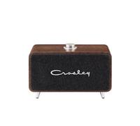 Crosley Stanza Portable Bluetooth Speaker with 8H+ Playtime - Wireless Indoor Travel Speaker, Mid-Century Modern, Retro Design with Bold Audio, Rechargeable USB-C Party Speakers, Walnut