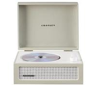 Crosley Voyager Portable CD Player with Bluetooth, Dune | Built-In Stereo Speakers & FM Radio â€“ Rechargeable CD Players for Home, Vintage Suitcase Design