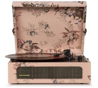 Crosley Voyager Vintage Vinyl Record Player Speakers Bluetooth Floral Design