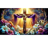 cross 1000 Piece Jigsaw Puzzles for Adults Educational Games Jigsaw Puzzle Home Decoration for The Whole for Women, Gifts for Mencross38x52cm/1000pcs