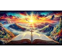 cross 1000 Pieces Jigsaw Puzzles for Adults Challenging Game Jigsaw Puzzle Home Decoration for The Whole for Women, Gifts for Mencross38x52cm/1000pcs