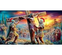 cross 1000 Pieces Jigsaw Puzzles for Adults Challenging Game Jigsaw Puzzle Home Decors for The Whole for Women, Gifts for Mencross75x50cm/1000pcs