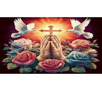 cross 1000 Pieces Jigsaw Puzzles for Adults Educational Games Jigsaw Puzzle Home Decors for The Whole for Women, Gifts for Men 75x50cm/1000pcs