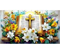 cross 1000 Pieces Jigsaw Puzzles for Adults Educational Games Jigsaw Puzzle Home Decors for The Whole for Women, Gifts for Mencross75x50cm/1000pcs